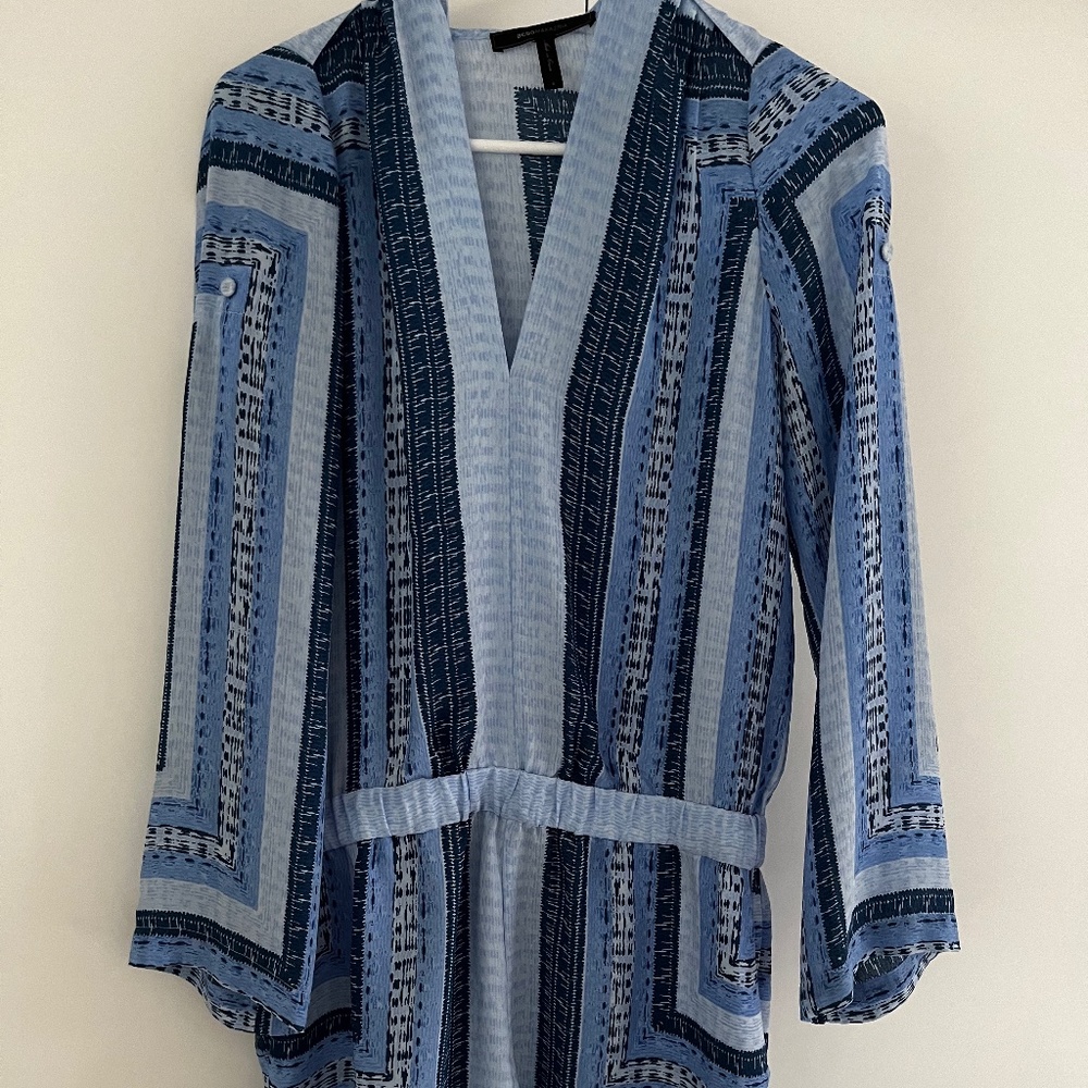 BCBG Blue Print Romper